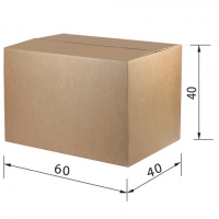 Упаковочная коробка Т24 профиль С 40х60х40см, гофрокартон